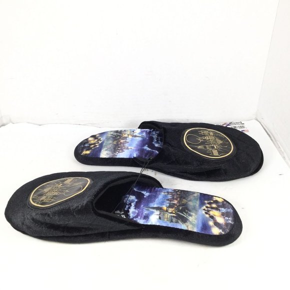 Harry Potter Slippers Black Size Large/XL Women 10-13 Men 9-12 - Picture 6 of 10